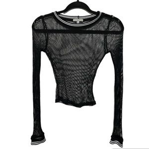 Charlotte Russe long sleeve fishnet top